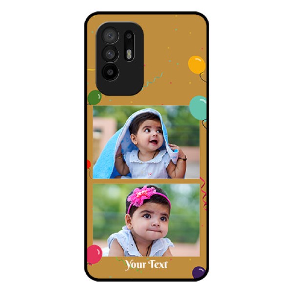 Oppo F19 Pro Plus 5G Personalized Glass Phone Case - Image Holder with Birthday Celebrations Design Oppo F19 Pro Plus 5G Personalized Glass Phone Case - Image Holder with Birthday Celebrations Design
