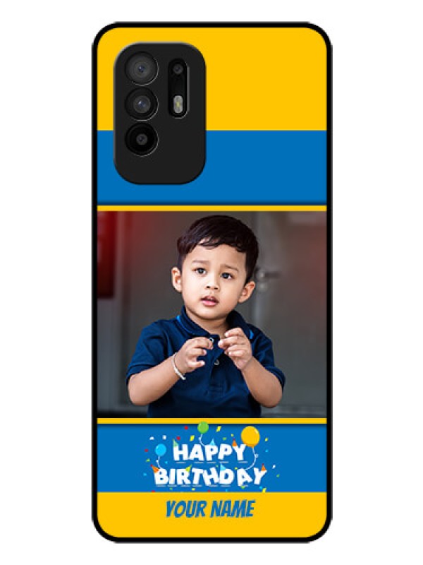 Custom Oppo F19 Pro Plus 5G Custom Glass Mobile Case - Birthday Wishes Design
