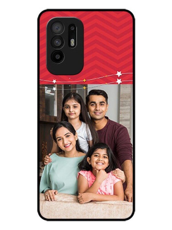 Custom Oppo F19 Pro Plus 5G Personalized Glass Phone Case - Happy Family Design