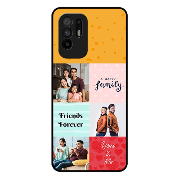 Oppo F19 Pro Plus 5G Personalized Glass Phone Case - Images with Quotes Design