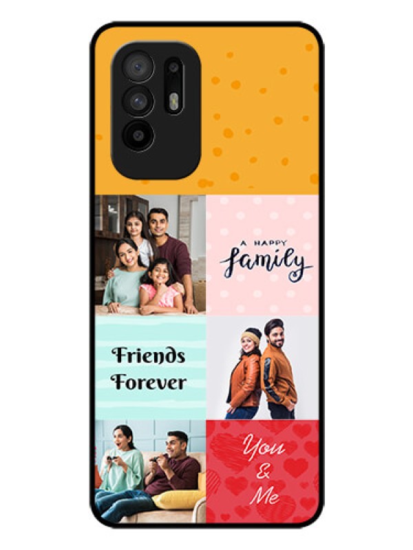 Custom Oppo F19 Pro Plus 5G Personalized Glass Phone Case - Images with Quotes Design