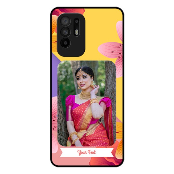 Oppo F19 Pro Plus 5G Custom Glass Mobile Case - 3 Image With Vintage Floral Design Oppo F19 Pro Plus 5G Custom Glass Mobile Case - 3 Image With Vintage Floral Design