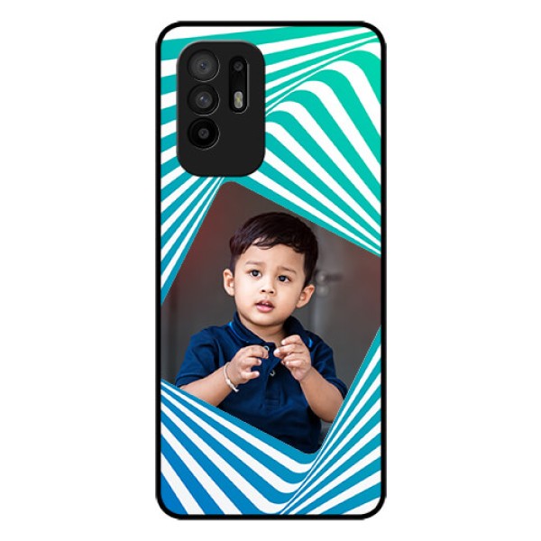 Oppo F19 Pro Plus 5G Personalized Glass Phone Case - Abstract Spiral Design