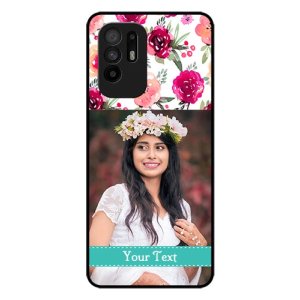 Oppo F19 Pro Plus 5G Custom Glass Phone Case - Watercolor Floral Design Oppo F19 Pro Plus 5G Custom Glass Phone Case - Watercolor Floral Design