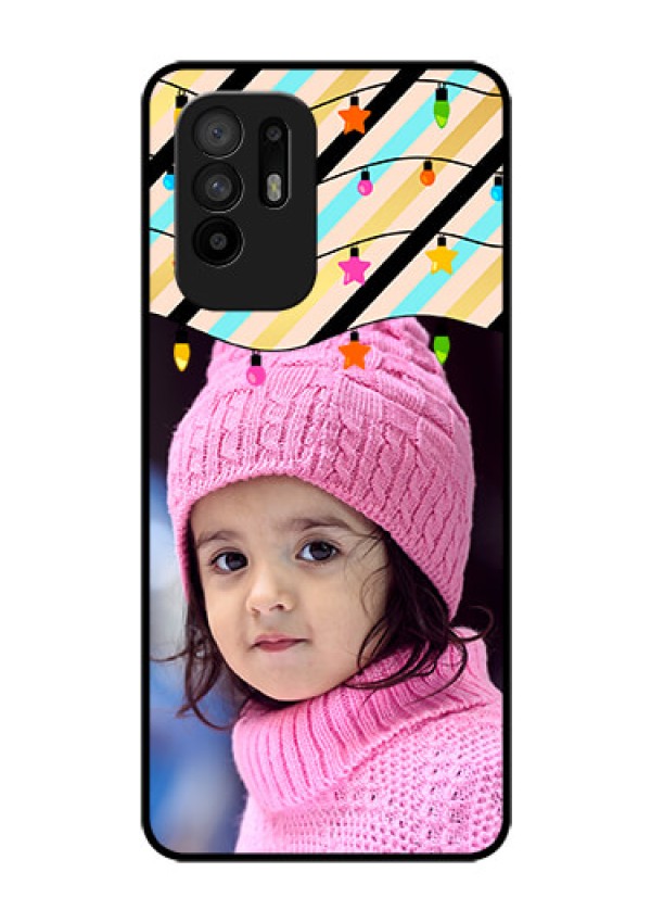 Oppo F19 Pro Plus 5G Custom Glass Mobile Case - Lights Hanging Design