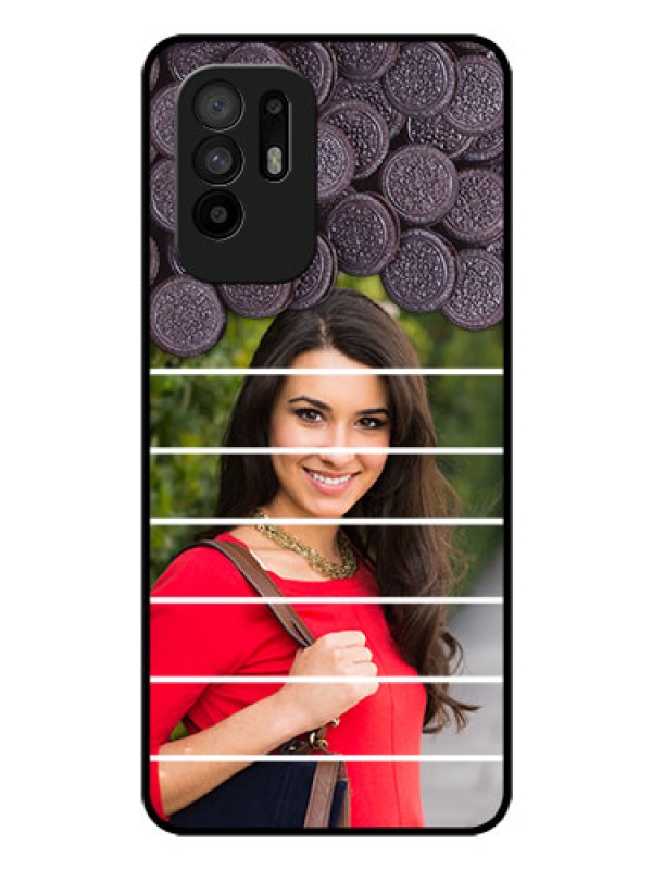 Custom Oppo F19 Pro Plus 5G Custom Glass Phone Case - with Oreo Biscuit Design