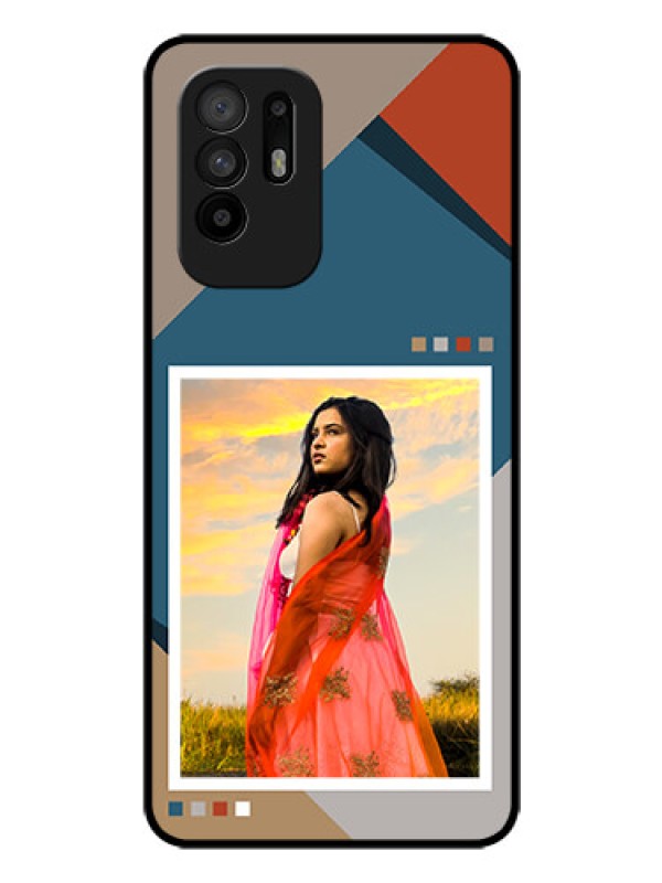 Custom Oppo F19 Pro Plus 5G Personalized Glass Phone Case - Retro color pallet Design