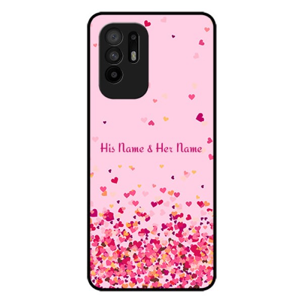 Oppo F19 Pro Plus 5G Photo Printing on Glass Case - Floating Hearts Design Oppo F19 Pro Plus 5G Photo Printing on Glass Case - Floating Hearts Design