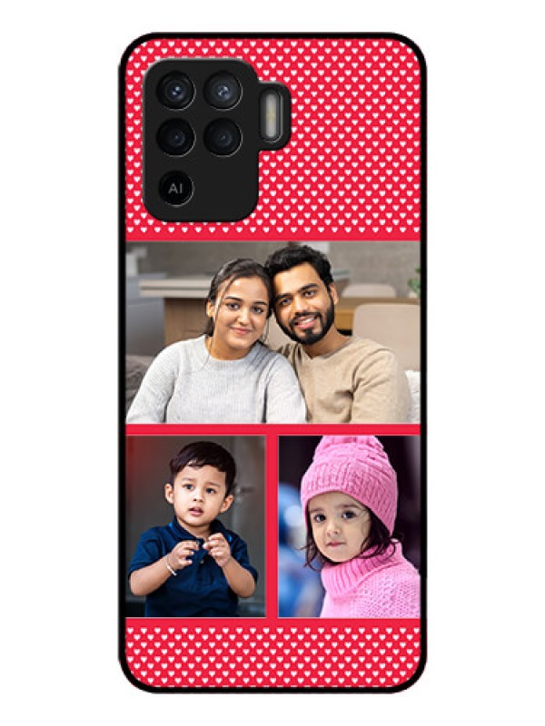 Custom Oppo F19 Pro Personalized Glass Phone Case - Bulk Pic Upload Design