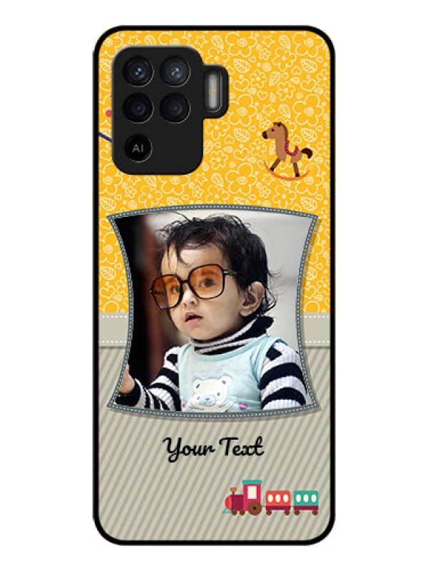 Custom Oppo F19 Pro Personalized Glass Phone Case - Baby Picture Upload Design