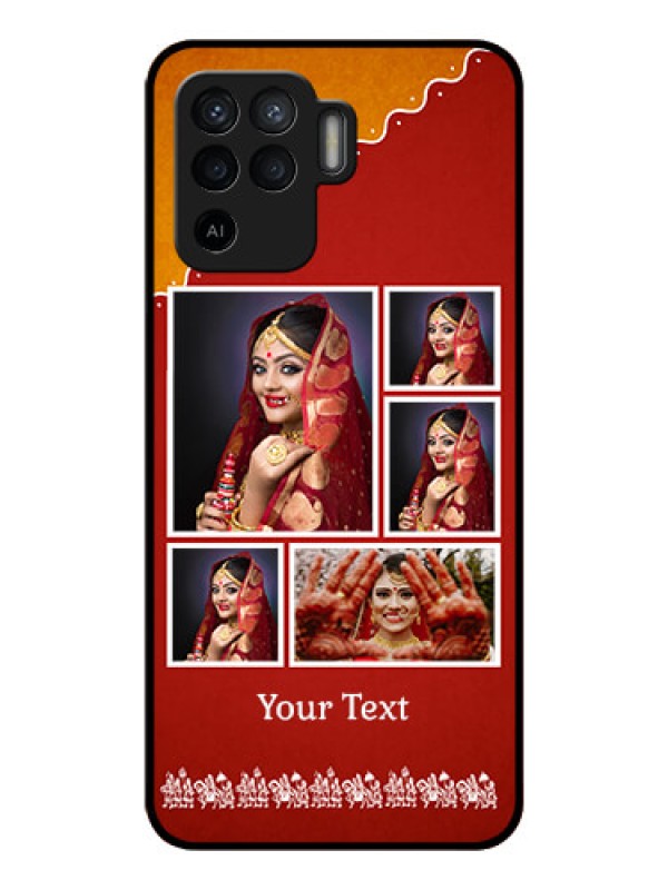 Custom Oppo F19 Pro Personalized Glass Phone Case - Wedding Pic Upload Design