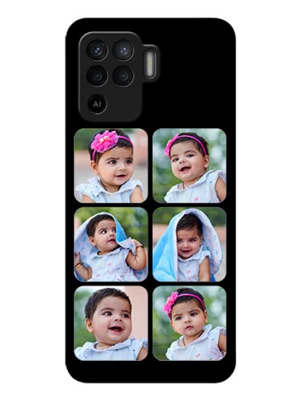 Custom Oppo F19 Pro Photo Printing on Glass Case - Multiple Pictures Design
