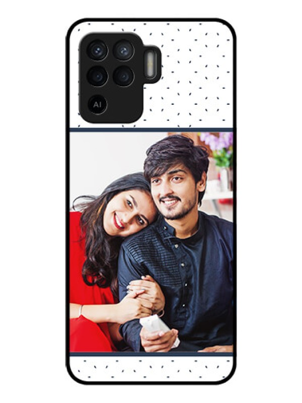 Custom Oppo F19 Pro Personalized Glass Phone Case - Premium Dot Design