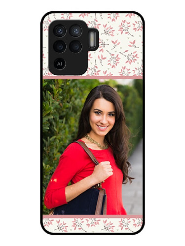 Custom Oppo F19 Pro Custom Glass Phone Case - Premium Floral Design