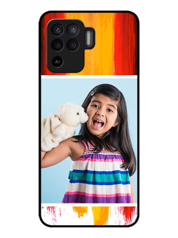 Custom Oppo F19 Pro Personalized Glass Phone Case - Multi Color Design