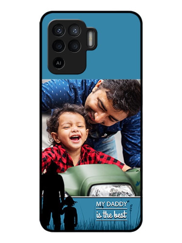 Custom Oppo F19 Pro Custom Glass Mobile Case - Best dad design 