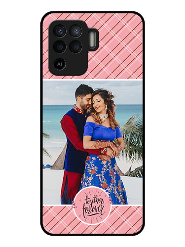 Custom Oppo F19 Pro Personalized Glass Phone Case - Together Forever Design