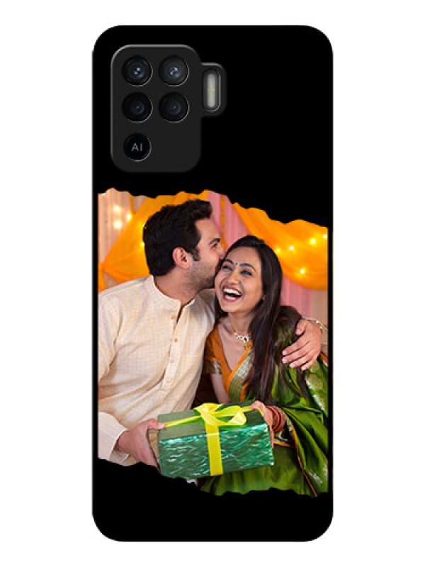 Custom Oppo F19 Pro Custom Glass Phone Case - Tear-off Design