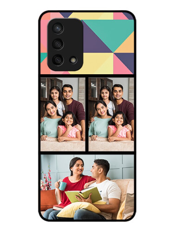 Custom Oppo F19 Custom Glass Phone Case - Bulk Pic Upload Design