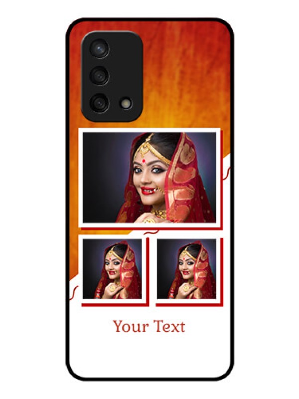 Custom Oppo F19 Custom Glass Phone Case - Wedding Memories Design