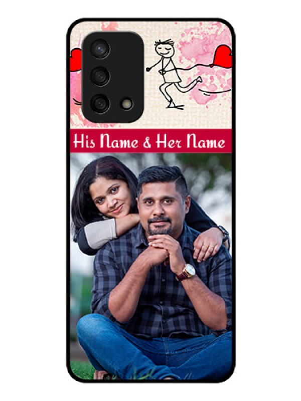 Custom Oppo F19 Photo Printing on Glass Case - You and Me Case Design