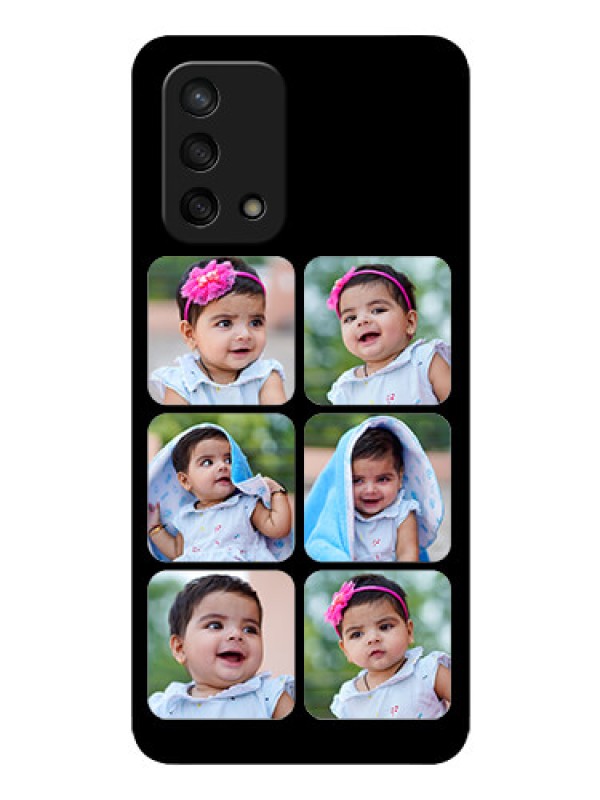 Custom Oppo F19 Photo Printing on Glass Case - Multiple Pictures Design