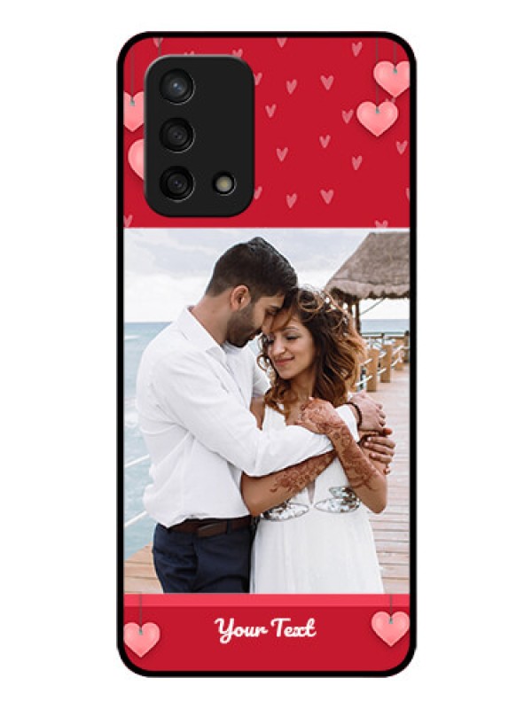 Custom Oppo F19 Custom Glass Phone Case - Valentines Day Design