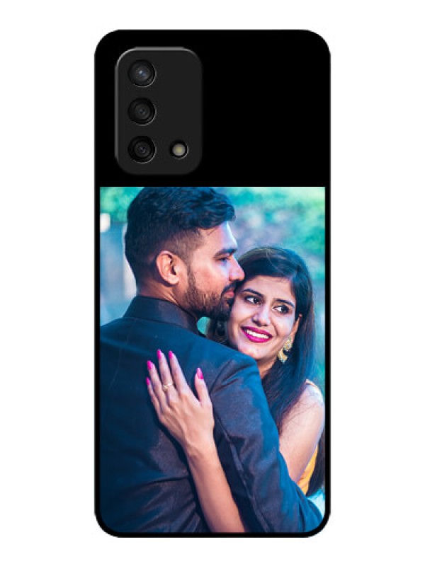 Custom Oppo F19 Custom Glass Phone Case - Upload Full Picture With Custom Color Design