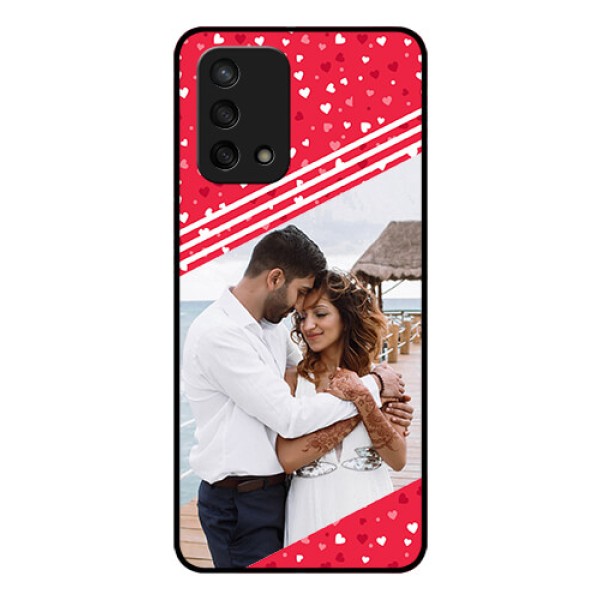 Oppo F19s Custom Glass Mobile Case - Valentines Gift Design