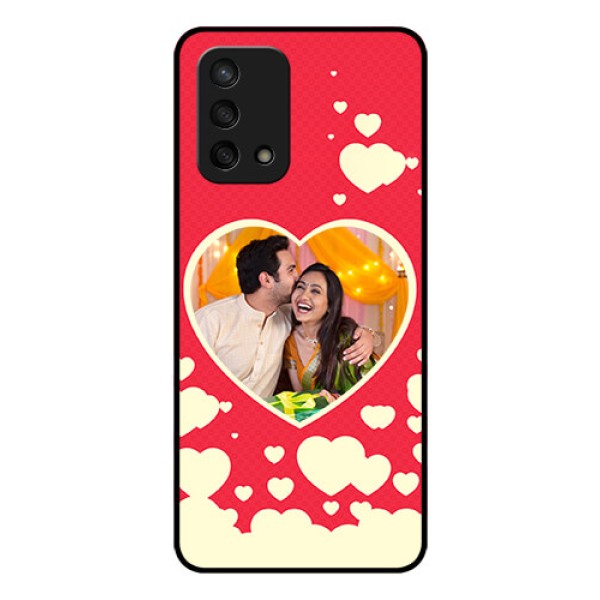 Oppo F19s Custom Glass Mobile Case - Love Symbols Phone Cover Design Oppo F19s Custom Glass Mobile Case - Love Symbols Phone Cover Design