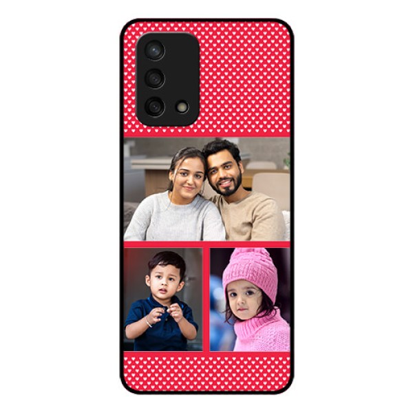 Oppo F19s Personalized Glass Phone Case - Bulk Pic Upload Design
