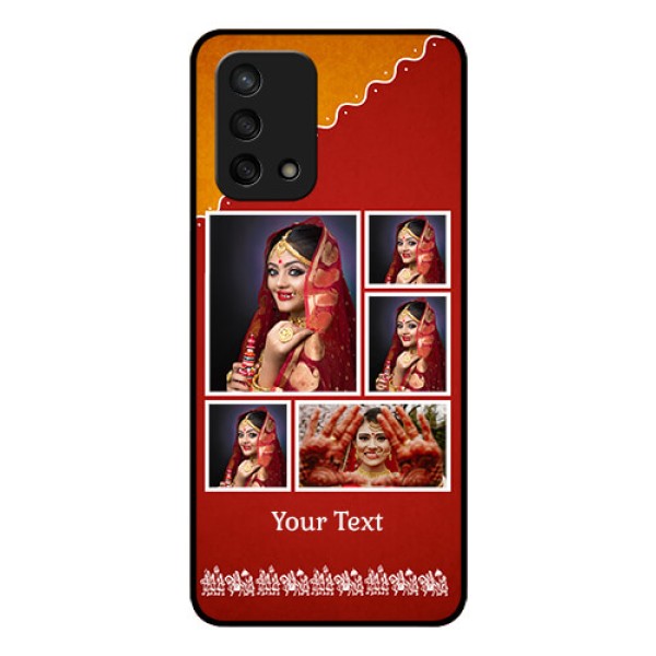 Oppo F19s Personalized Glass Phone Case - Wedding Pic Upload Design