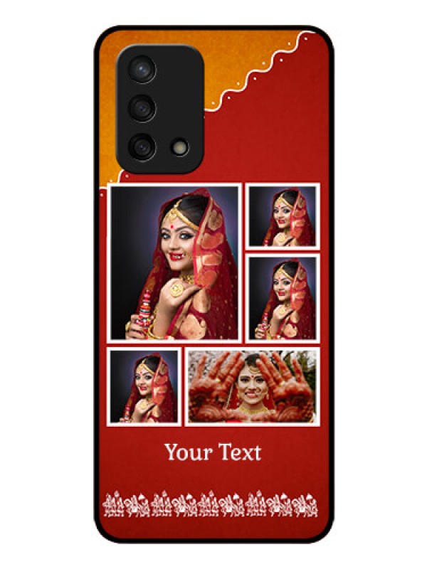 Custom Oppo F19s Personalized Glass Phone Case - Wedding Pic Upload Design