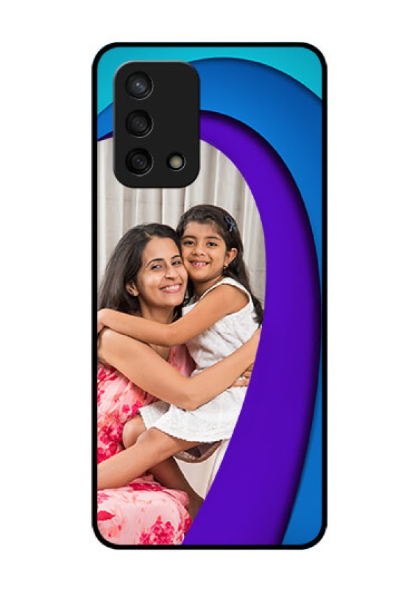 Oppo F19s Photo Printing on Glass Case - Simple Pattern Design