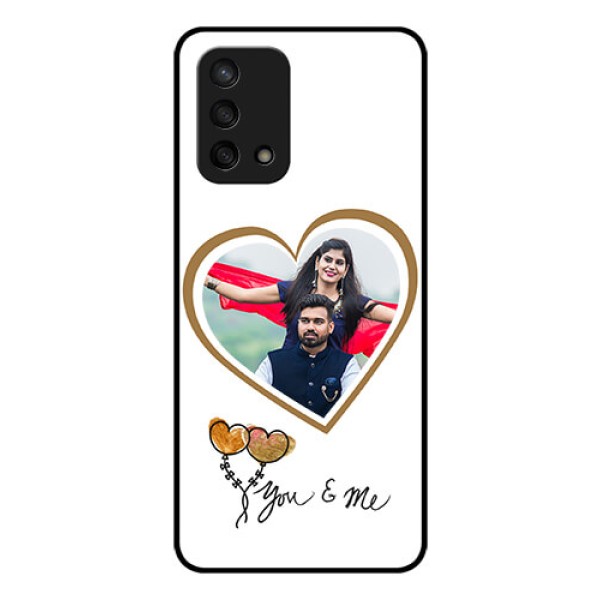 Oppo F19s Custom Glass Mobile Case - You & Me Design