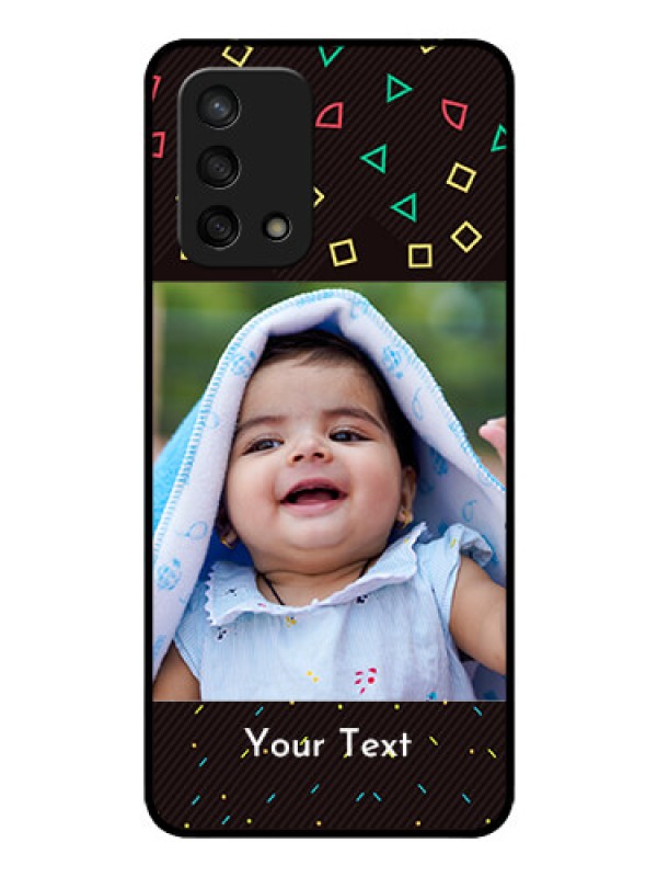 Custom Oppo F19s Custom Glass Phone Case - with confetti birthday design