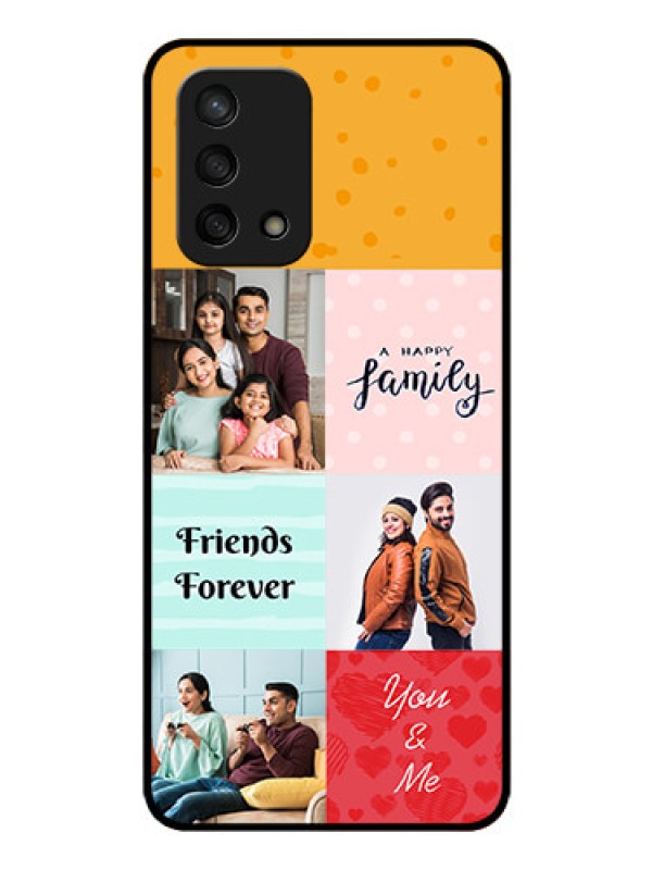 Custom Oppo F19s Personalized Glass Phone Case - Images with Quotes Design