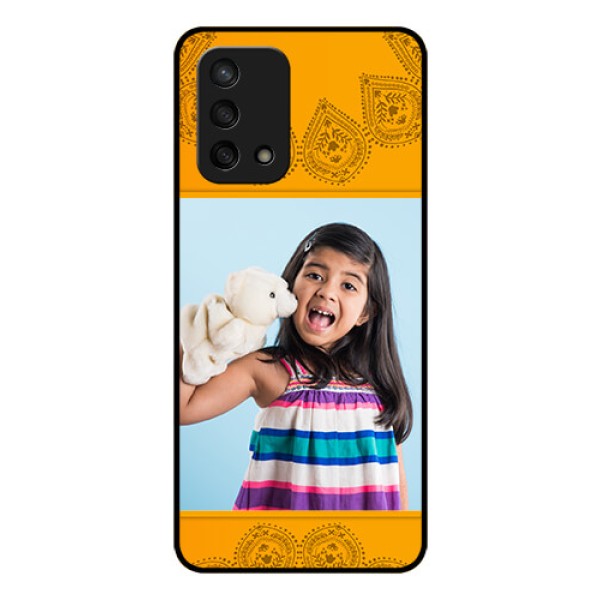 Oppo F19s Personalized Glass Phone Case - Photo Wedding Design 