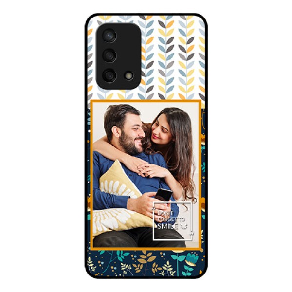 Oppo F19s Custom Glass Mobile Case - Pattern Design