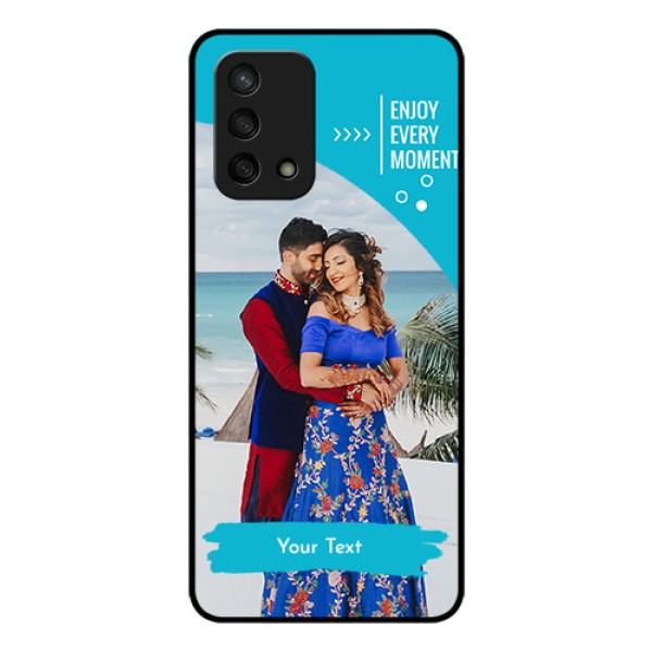 Oppo F19s Custom Glass Mobile Case - Happy Moment Design