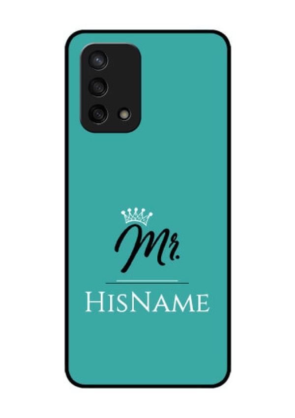 Oppo F19s Custom Glass Phone Case Mr with Name