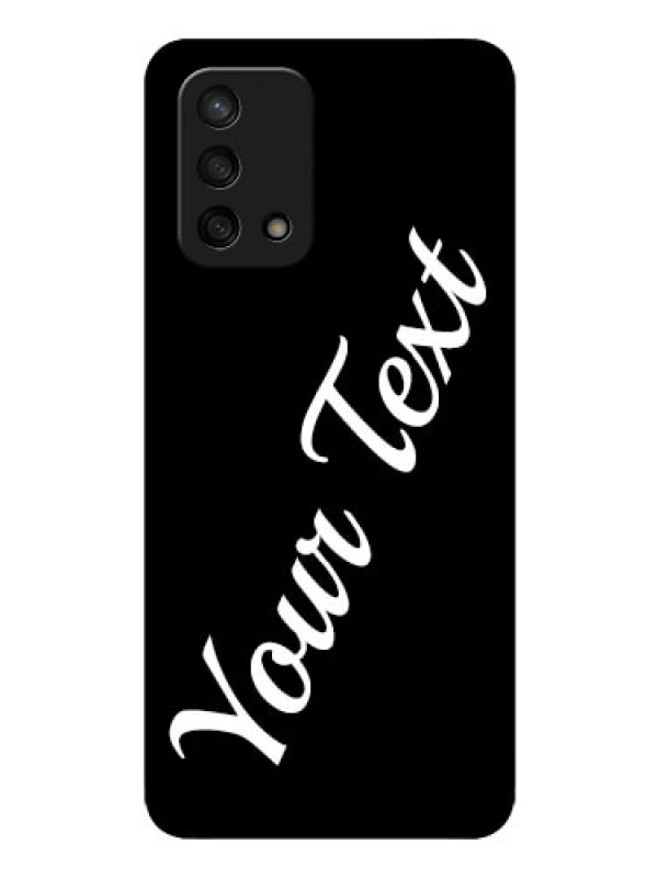 Custom Oppo F19s Custom Glass Mobile Cover with Your Name