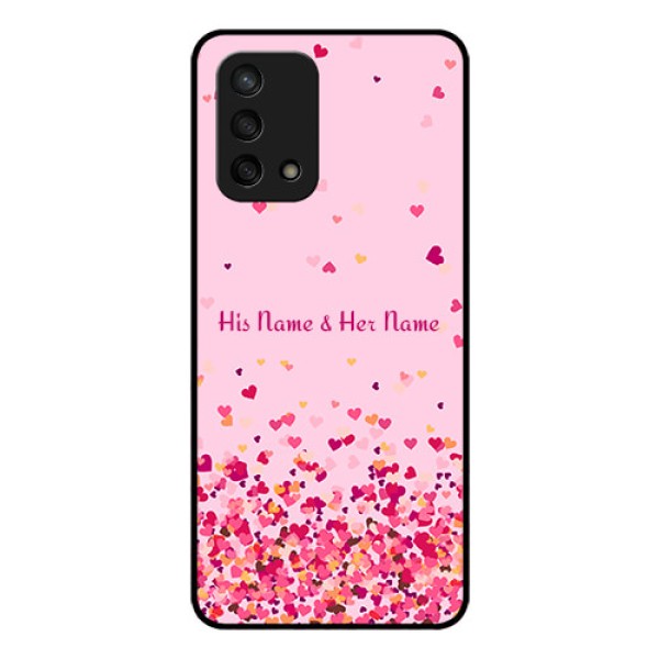 Oppo F19s Photo Printing on Glass Case - Floating Hearts Design Oppo F19s Photo Printing on Glass Case - Floating Hearts Design