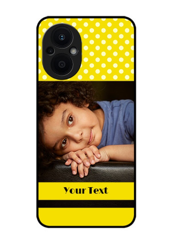 Oppo F21 Pro 5G Custom Glass Phone Case - Bright Yellow Case Design