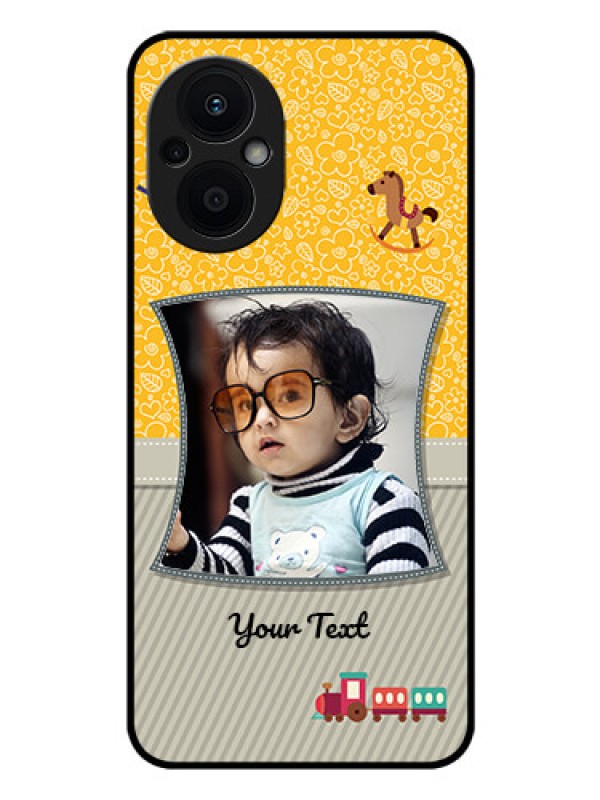 Custom Oppo F21 Pro 5G Personalized Glass Phone Case - Baby Picture Upload Design