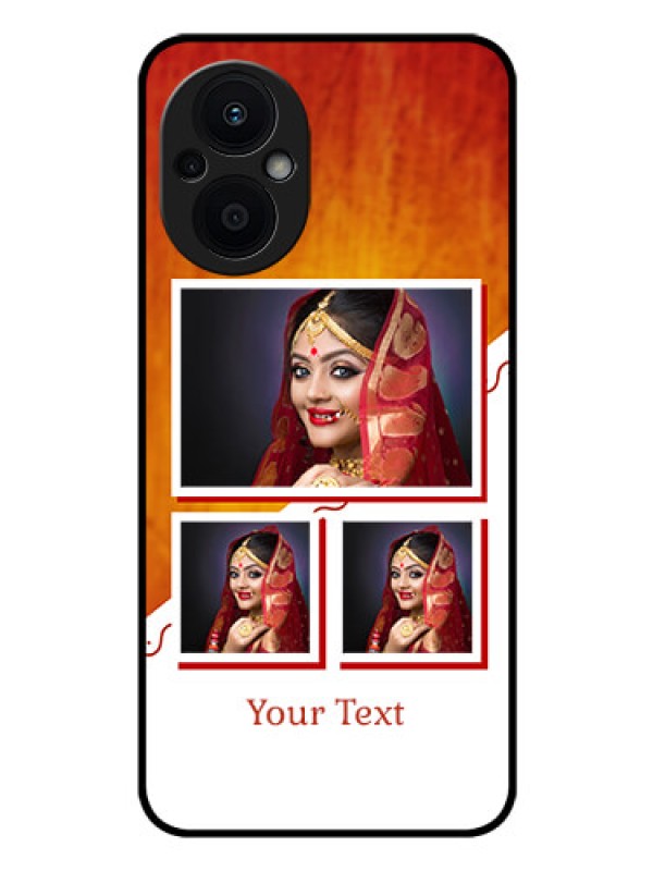 Custom Oppo F21 Pro 5G Custom Glass Phone Case - Wedding Memories Design