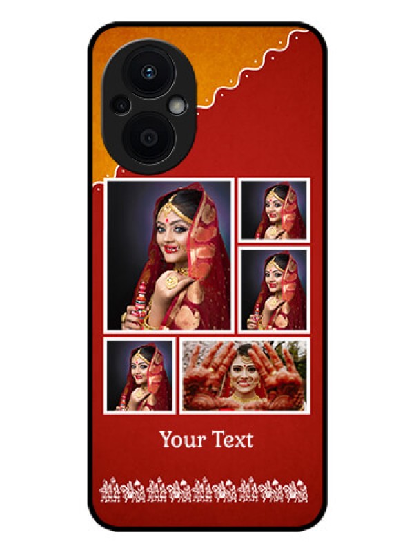 Custom Oppo F21 Pro 5G Personalized Glass Phone Case - Wedding Pic Upload Design