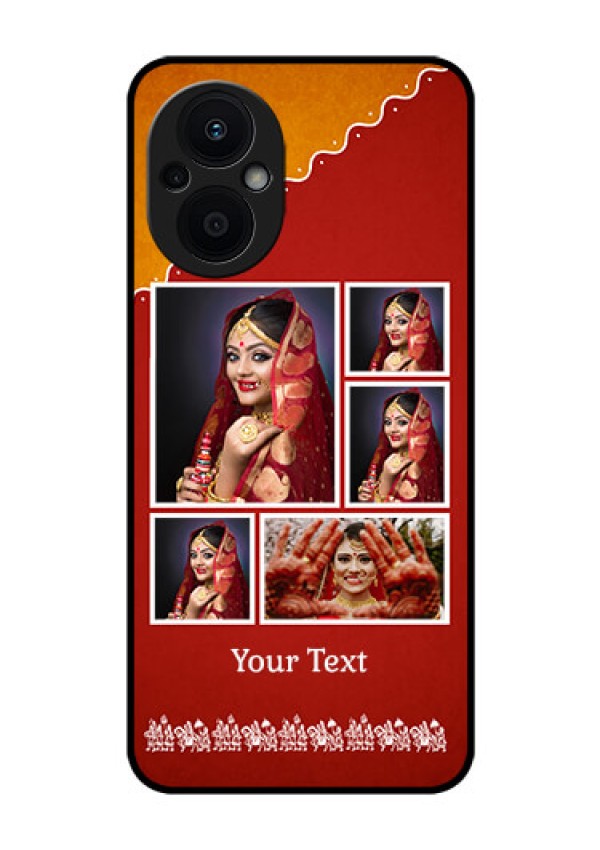 Oppo F21 Pro 5G Personalized Glass Phone Case - Wedding Pic Upload Design