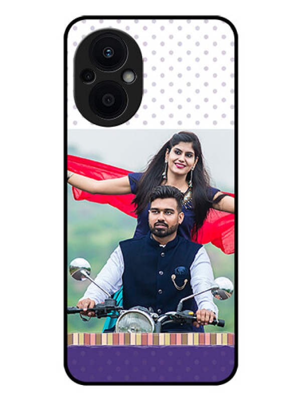 Custom Oppo F21 Pro 5G Photo Printing on Glass Case - Cute Family Design