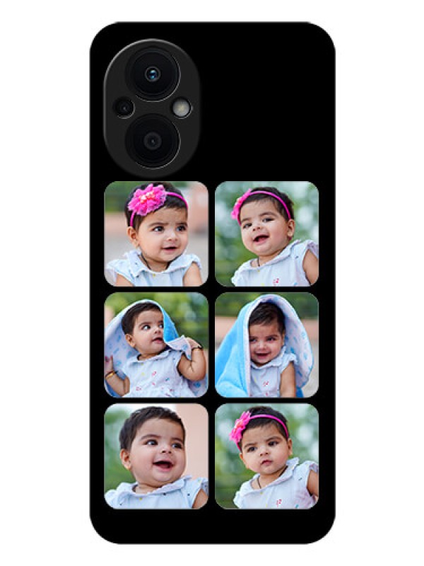 Custom Oppo F21 Pro 5G Photo Printing on Glass Case - Multiple Pictures Design